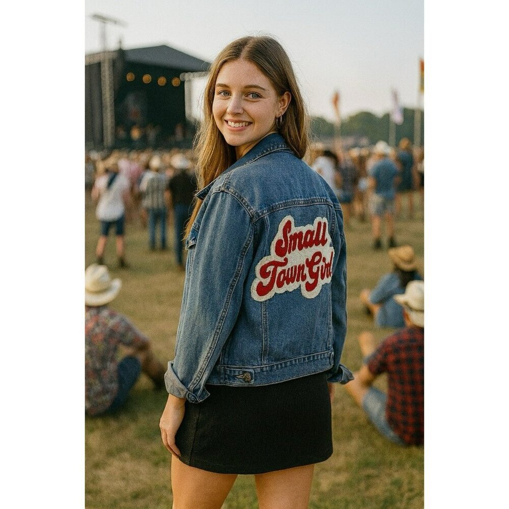 Judith March Denim Jean Jacket Small Town Girl Medium EUC